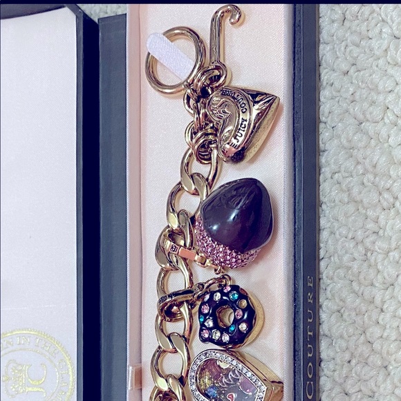 Juicy Couture Gold Charm Bracelet SUPER RARE - Picture 2 of 5